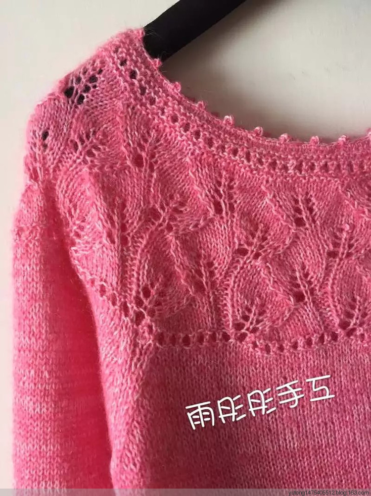 雨彤彤手工~~思念~~改版舒舒翻譯款圓肩套頭衫 - 雨彤彤 - 雨彤彤的編織博客