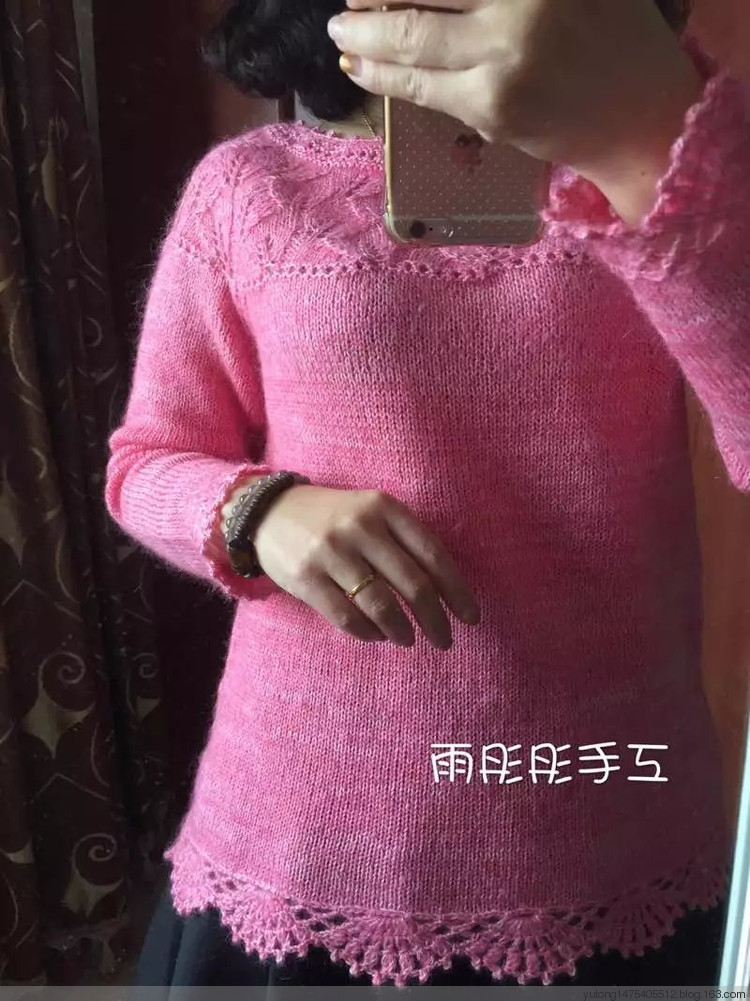雨彤彤手工~~思念~~改版舒舒翻譯款圓肩套頭衫 - 雨彤彤 - 雨彤彤的編織博客