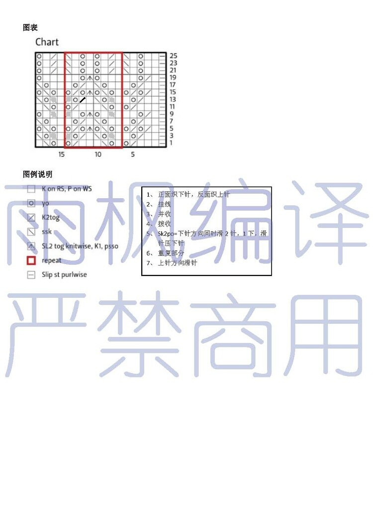 LACY SHAWL（雪舞）譯文【披肩】 - 雨楓 - 雨楓的編織生活