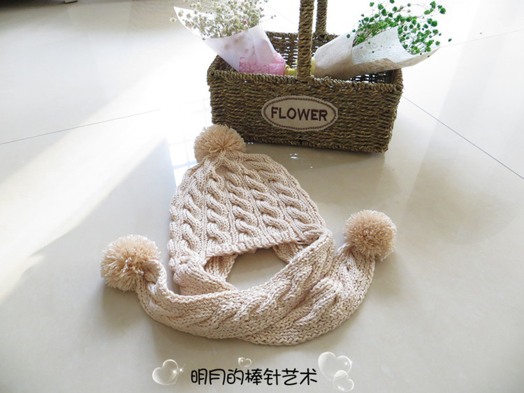 經(jīng)典可愛護(hù)耳帽（零基礎(chǔ)視頻+真人秀） - 明月的棒針?biāo)囆g(shù) - 明月的棒針?biāo)囆g(shù)