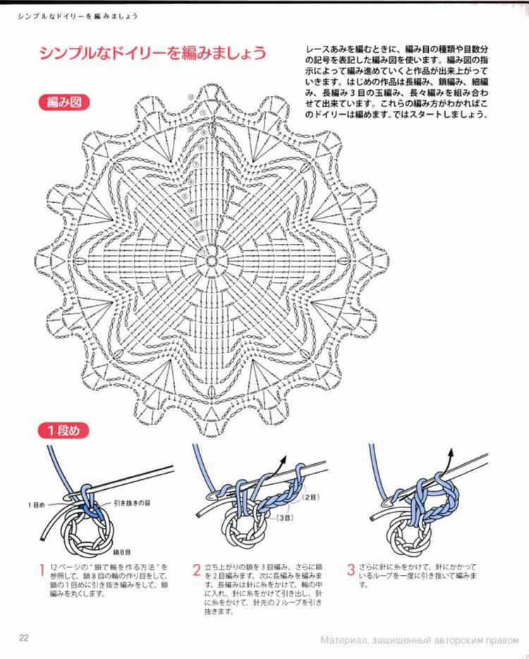 かざ針あみレ一スの基礎(chǔ)（ NV70122 2012） - 壹一 - 壹一的博客