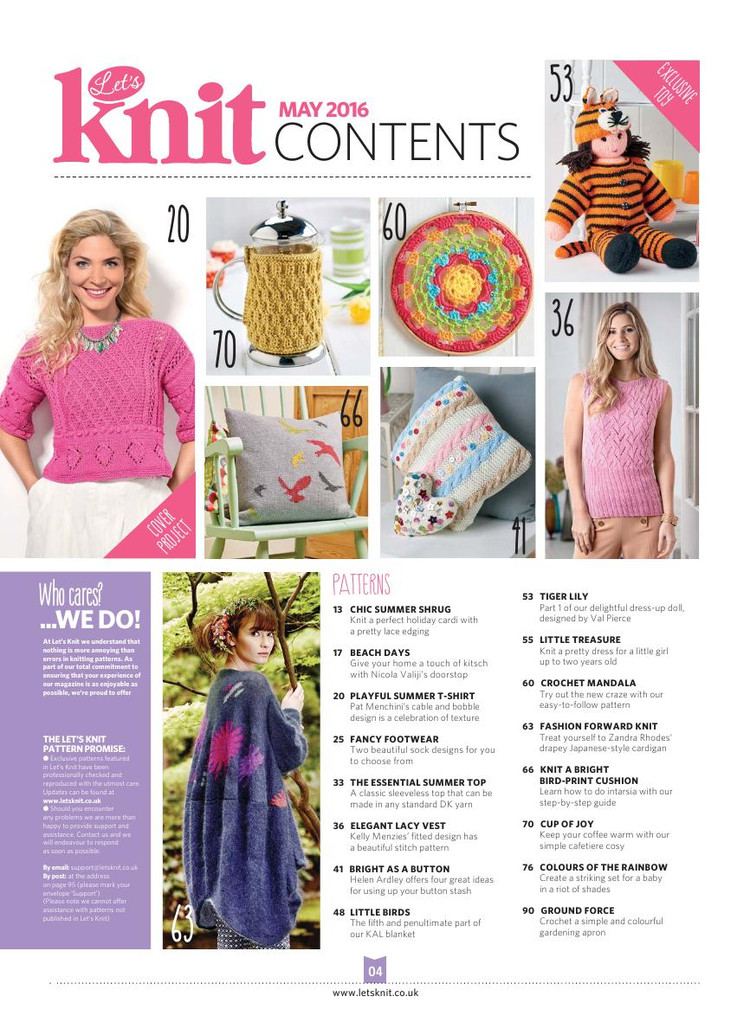 Lets Knit Issue 105  May 2016 - 輕描淡寫 - 輕描淡寫