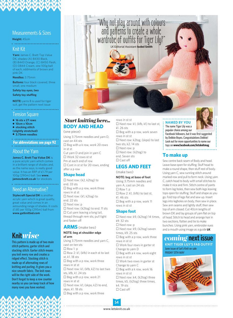 Lets Knit Issue 105  May 2016 - 輕描淡寫 - 輕描淡寫