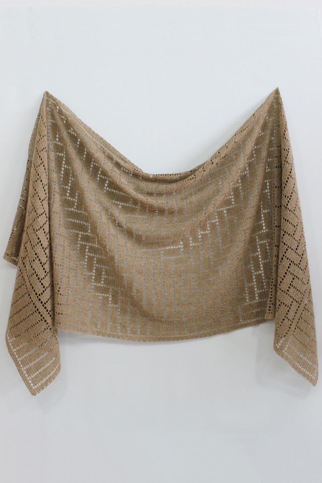 【轉載】Augustus Rectangular Shawl - 鉤針披肩 - 荷塘秀色 - 茶之韻