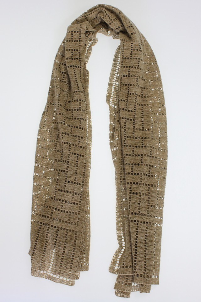 【轉載】Augustus Rectangular Shawl - 鉤針披肩 - 荷塘秀色 - 茶之韻