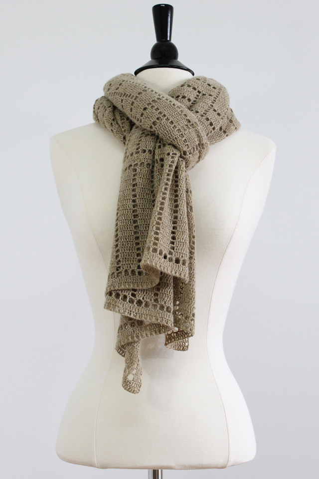 【轉載】Augustus Rectangular Shawl - 鉤針披肩 - 荷塘秀色 - 茶之韻