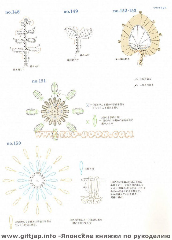 日文 Ondori--- 鉤針單元花 - 紫蘇 - 紫蘇的博客