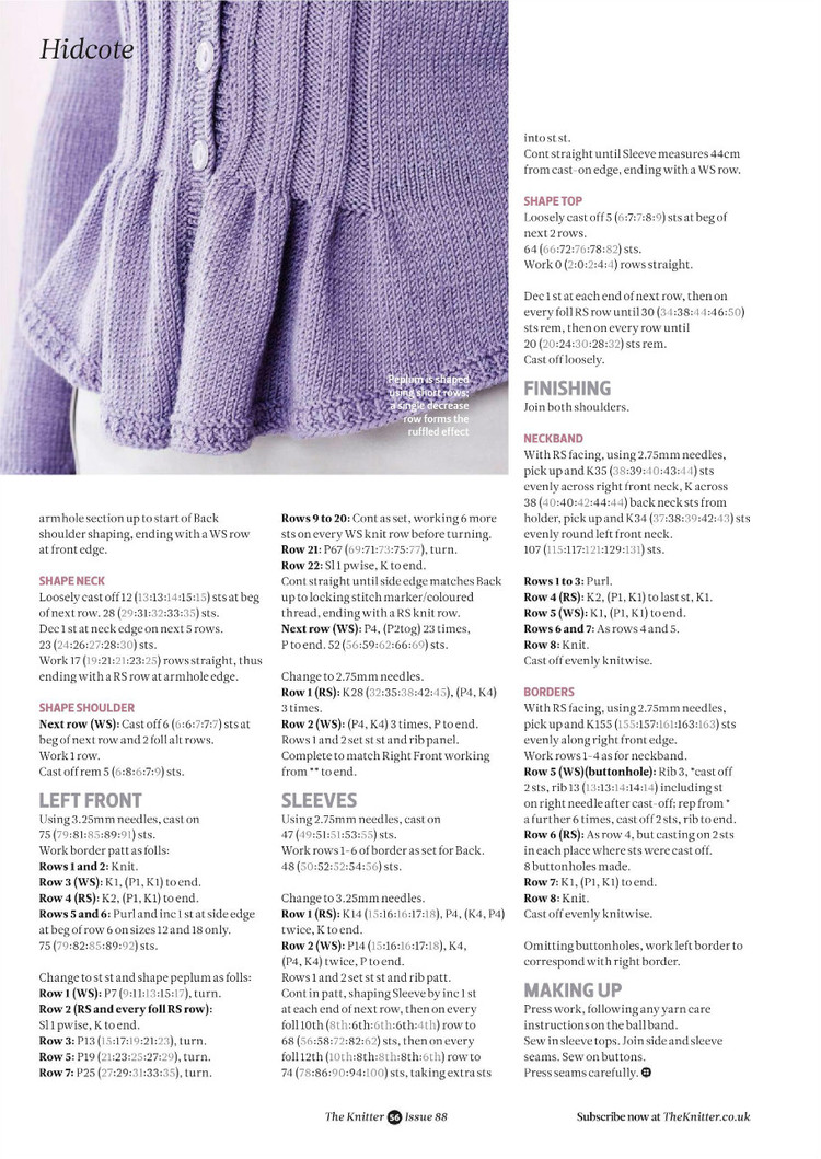 The Knitter  Issue 88 2015 - 輕描淡寫 - 輕描淡寫