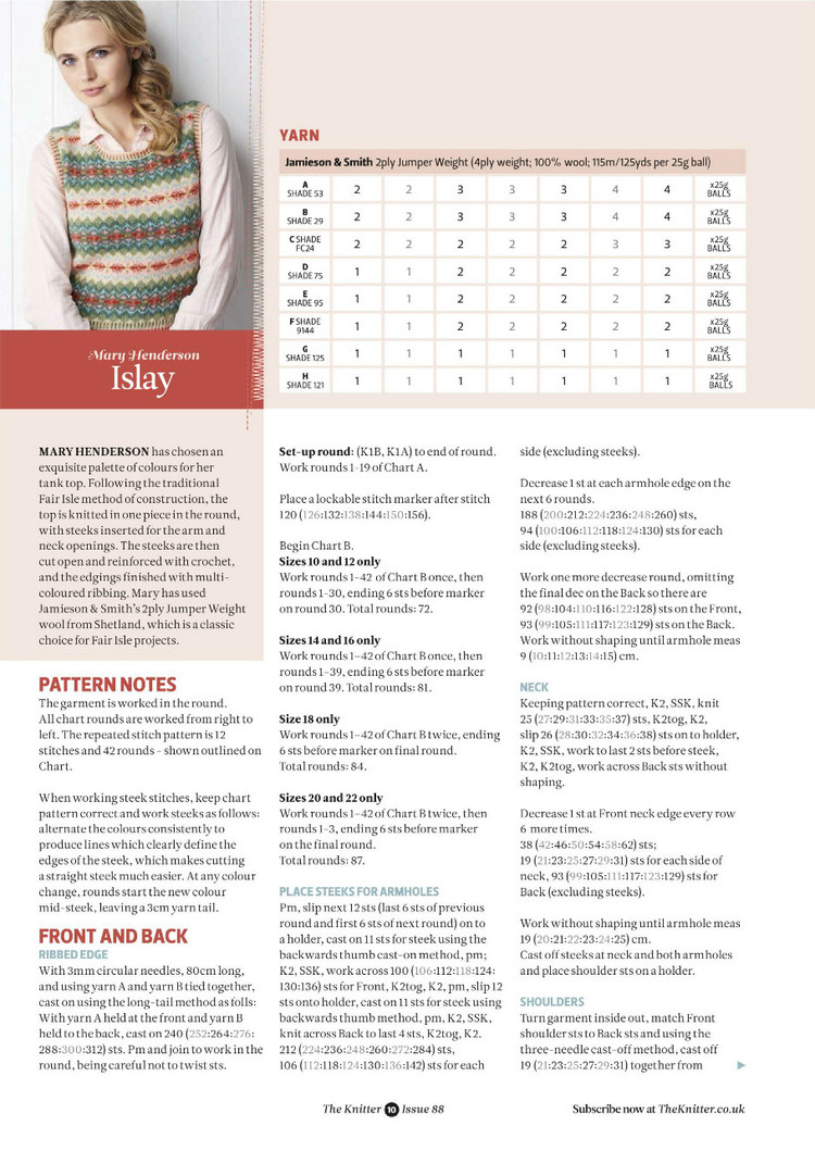 The Knitter  Issue 88 2015 - 輕描淡寫 - 輕描淡寫