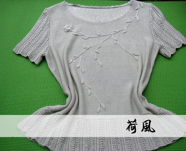 半夏——真絲蕾絲短袖 - 七月.荷風(fēng) - 水殿風(fēng)來(lái)