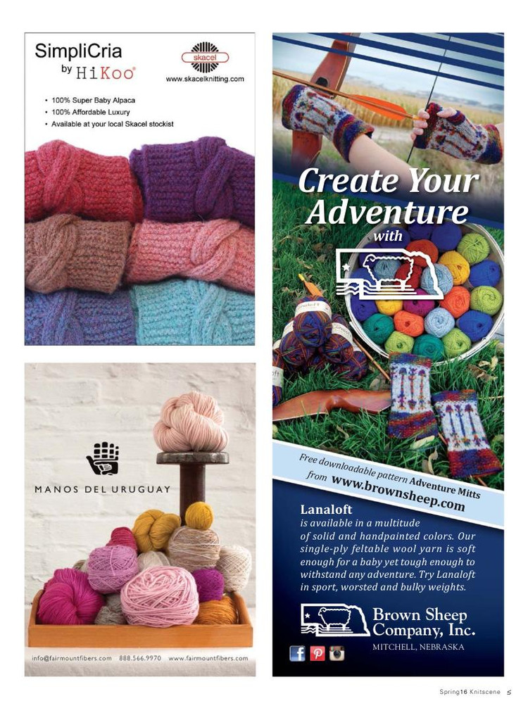 Knitscene  Spring 2016 - 輕描淡寫 - 輕描淡寫