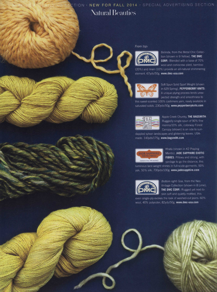 Vogue Knitting  Fall 2014 - 輕描淡寫(xiě) - 輕描淡寫(xiě)