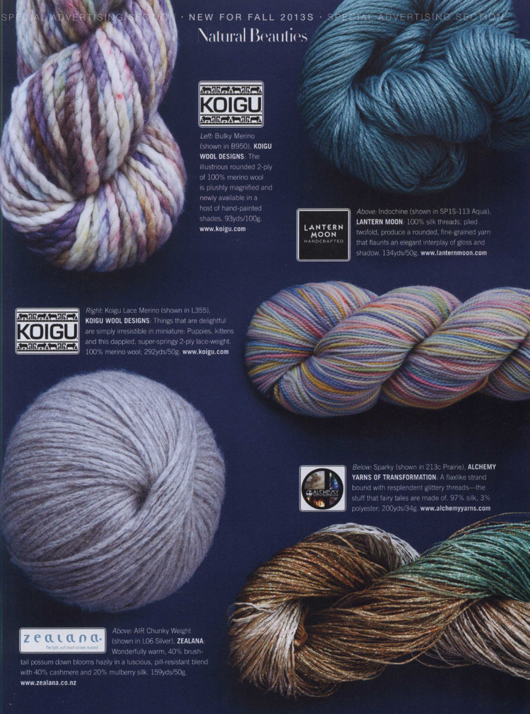 Vogue Knitting  Fall 2014 - 輕描淡寫(xiě) - 輕描淡寫(xiě)