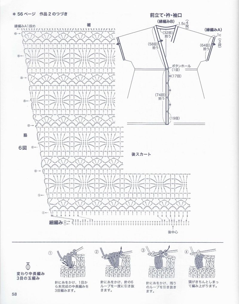 1525——淺行——短袖長(zhǎng)開(kāi)衫 - ty - ty 的 編織博客