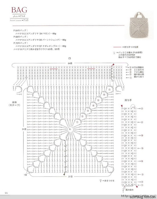 包包上的鉤針花朵100種 - 編織幸福 - 編織幸福的博客