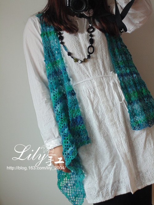 【Lily手工】---連蔓---歐編款一片式小披 - Lily - Lily的手工編織天地