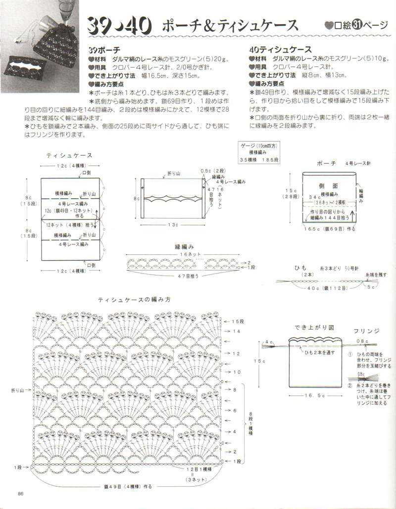 蕾絲束口袋 紙巾袋 - 紅色郁金香 - 我的博客