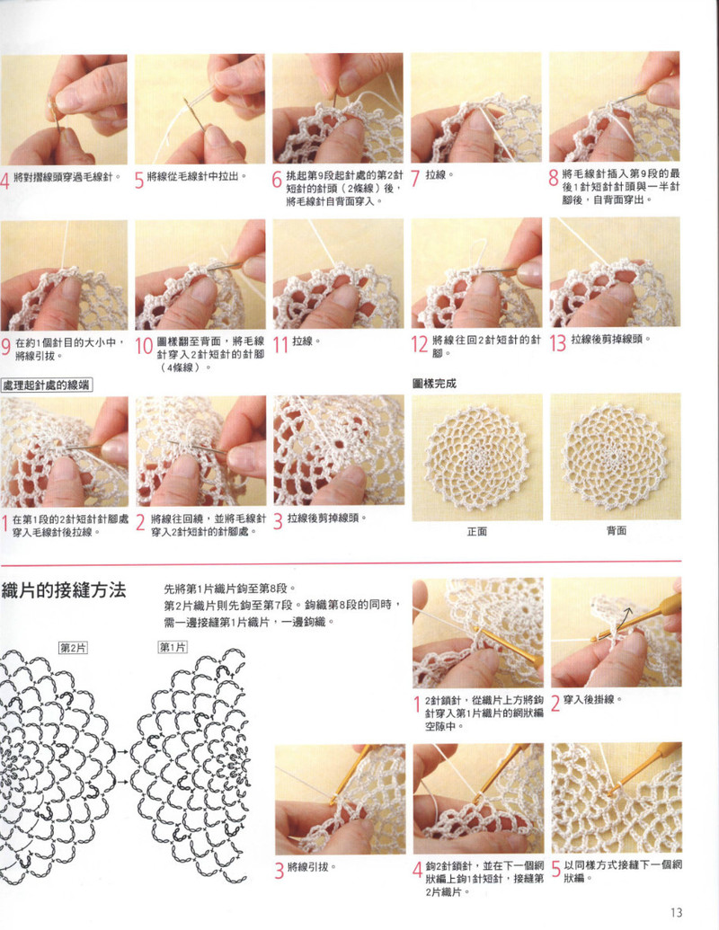 Crochet Lace Floral Applique 2011 - 紫蘇 - 紫蘇的博客