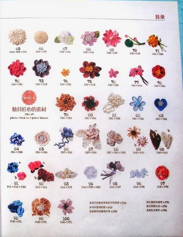 鉤針花朵100種 - 編織幸福 - 編織幸福的博客
