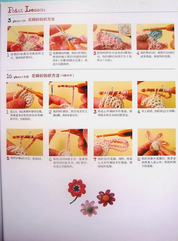 鉤針花朵100種 - 編織幸福 - 編織幸福的博客