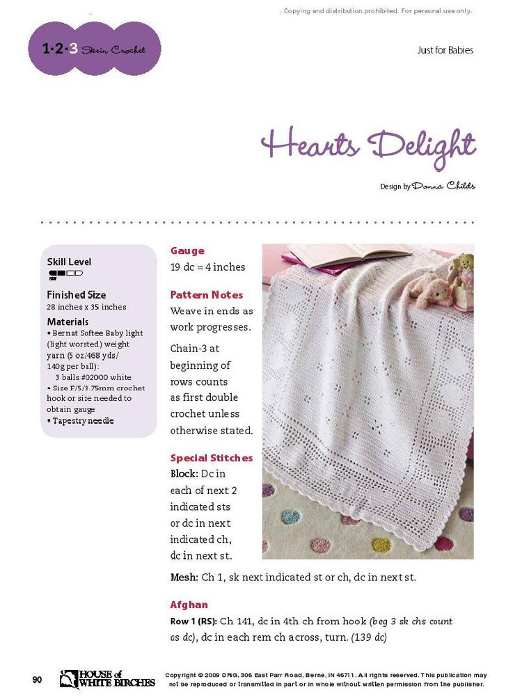 心中的喜悅（ hearts delight）--方眼編小蓋毯 - 水心云影 - 水心云影的博客