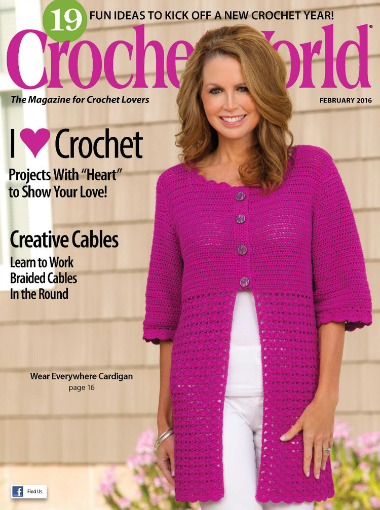 Crochet World Vol.39 №1 2016 - 輕描淡寫 - 輕描淡寫