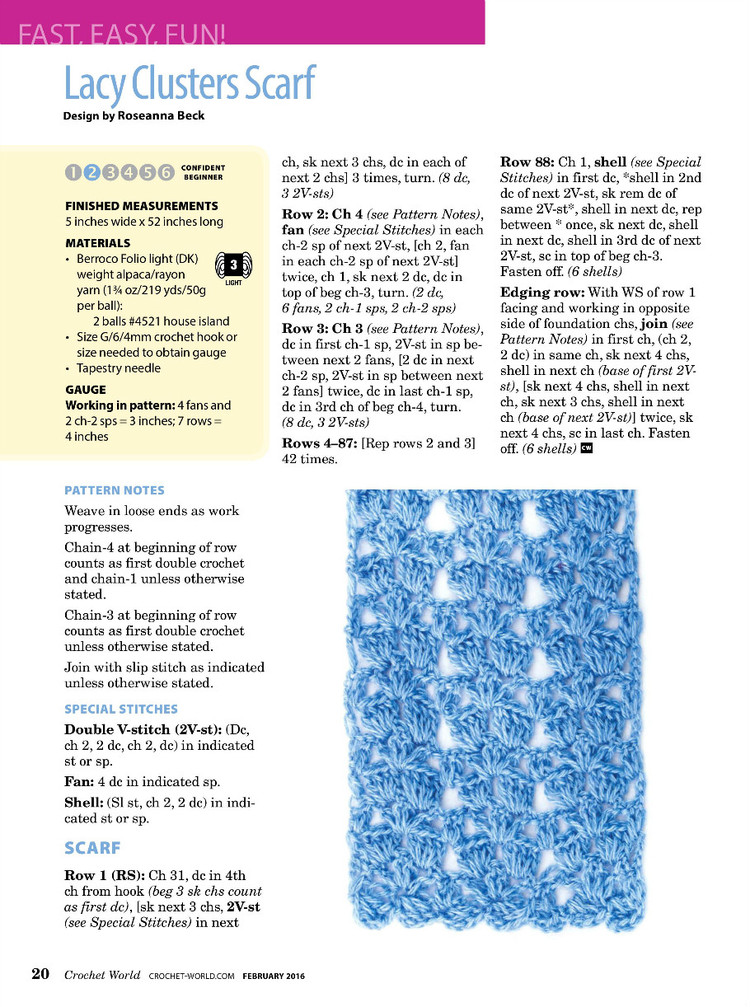 Crochet World Vol.39 №1 2016 - 輕描淡寫 - 輕描淡寫