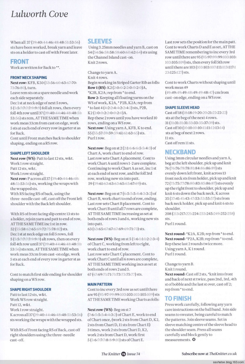 The Knitter Issue 74 去廣告 - 舒舒 - 舒舒編譯館