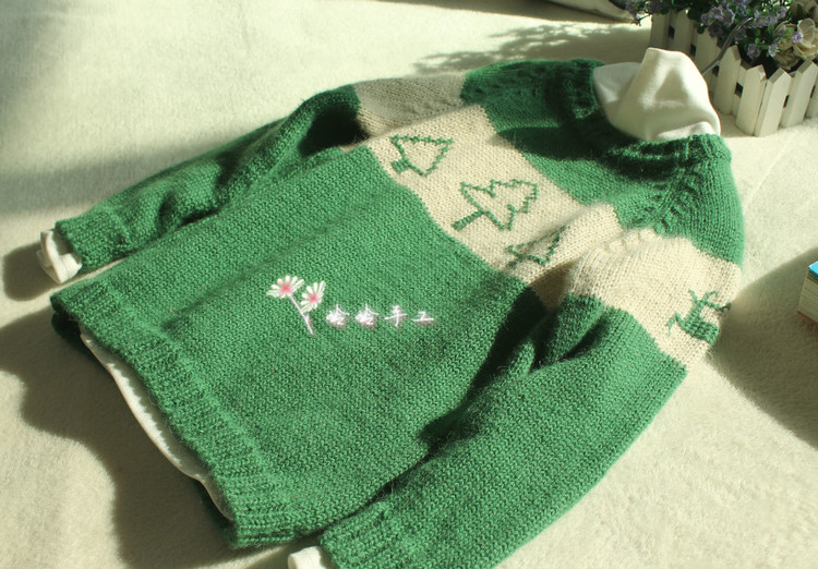 圣誕樹---男童插肩毛衣 - 玲玲 - 玲玲