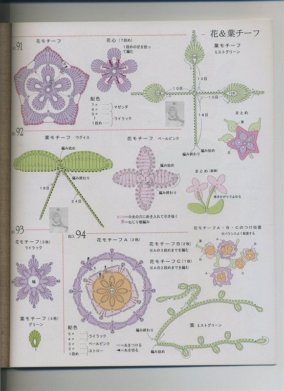鉤針天地 圖挺清楚的，花型也很全 - wl961121 - 人生淡如菊的博客